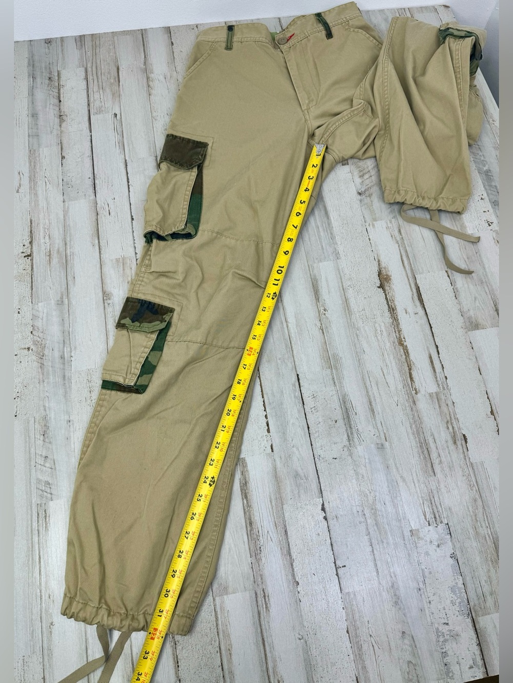 Rothco BDU Cargo Pants Ripstop Mens 28x32 Tactical Military Tan Camo Accents - Picture 7 of 10